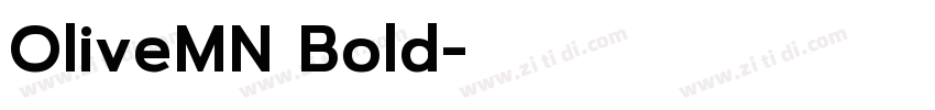 OliveMN Bold字体转换